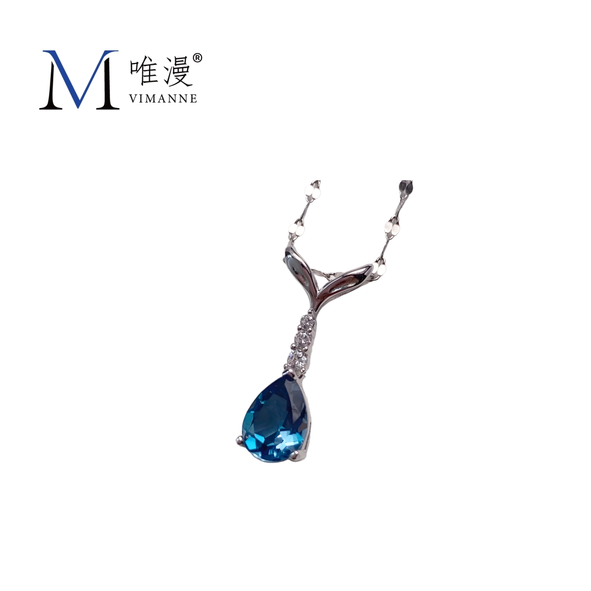 【海豚湾】托帕石吊坠